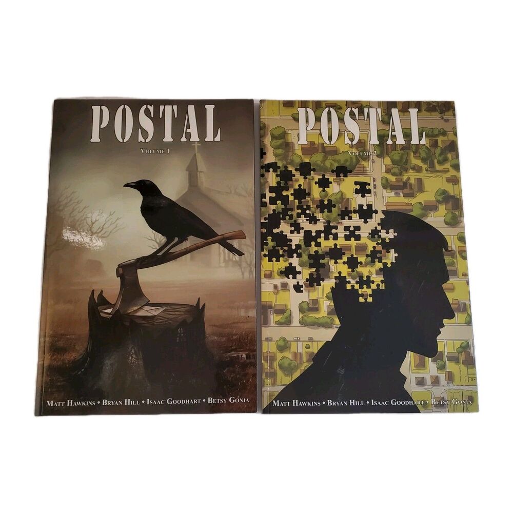 Postal Volumes 1 & 2 Graphic Novel Lot Image Comics Paperback Hawkins Hill